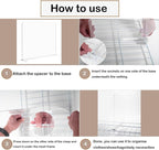 8 Pack Shelf Dividers for Wire Shelves, Acrylic Clear Closet Organizers and Storage for Sweater, Shirts, Bookshelf Handbags Separators Dividers for Closet Organization in Bedroom/Kitchen/Office/Pantry