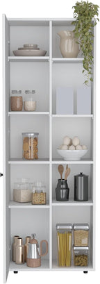 Pantry Storage Cabinet with Five Interior and Exterior Shelves, Kitchen Sideboard Cupboard Furniture,for Kitchen Home