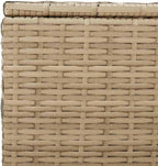 Garden Storage Box Outdoor 50.2 Gal Resin Wicker Bench with Lid and Lockable Seat for Patio, Deck, Backyard, and Porch Cushion Organizer Weather Resistant
