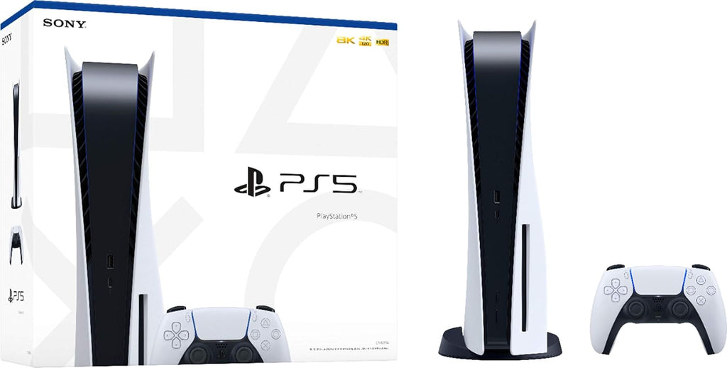 Play.Station 5 Disc Version PS.5 Console - Includes Charging Dock - 4K-TV Gaming, 16GB GDDR6 RAM, 8K Output, WiFi 6. Ultra-High_Speed 825GB SSD (Renewed)