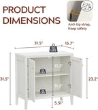 1pcs Modern Buffet Cabinet with Storage Sideboard Cabinet Wood cabinets for Kitchen,Living Room,Hallway Antique White