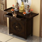 Personal Shrine Altar Table Day of The Dead Altar Stand Puja Meditation Prayer Table Buddhist Altar Pooja Cabinet Altar Cabinet