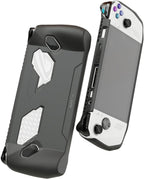 Skull & Co. GripCase Ally for ROG Ally (2023 Model): A Soft Protective Case with Textured Grips Full Protection and Stand, Shock-Absorption Non-Slip and Anti-Scratch Cover Design - Black