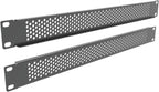 5 Pack 1U Venting Blank Panel - Steel Blank Rack Mount Panel Spacer for 19in Server Rack Cabinet or Enclosure, Black (1UVBP5PC)