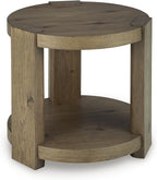 Signature Design by Ashley Flangren Casual End Table with Storage, Light Brown