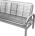 Patio Benches for Outdoors Multifunctional Stainless Steel Sofa Bed Household Folding Dual-Purpose Wrought Iron Leisure Seat Garden Benches for Outdoors