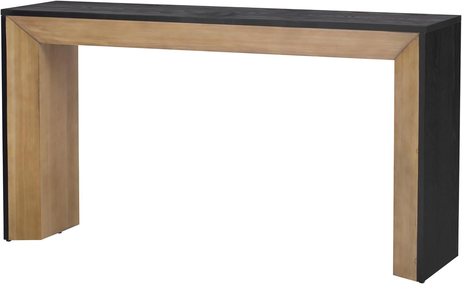 Fireplace Console Table for Living Room: 65-Inch Elegant Entryway Table - 220 lbs Weight Capacity with Wood Veneer Top for Hallway & Foyer Decor