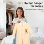 GoodtoU Kids Velvet Hangers Baby Hangers for Closet 20 Pack Non Slip Childrens Infant Hanger Beige