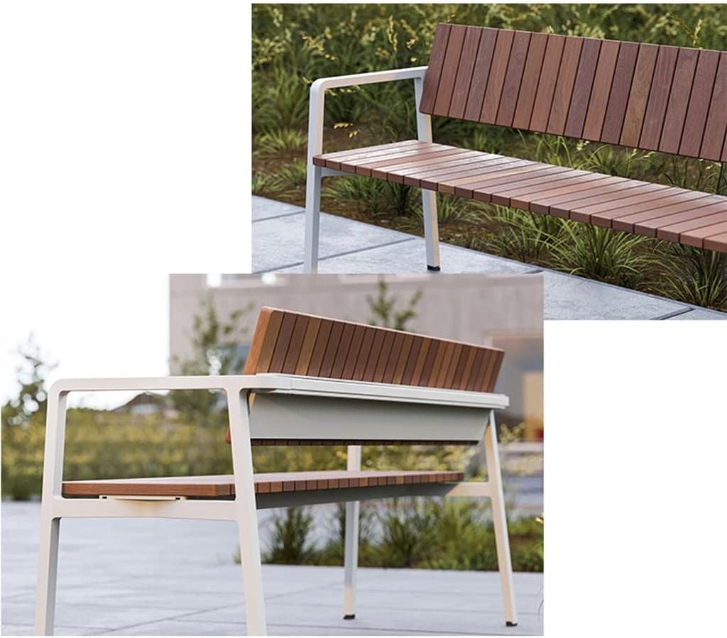 Patio Benches for Outdoors Park Chair Courtyard Garden Leisure Outdoor Bench Wrought Iron Plastic Wood Stainless Steel Simple Garden Benches for Outdoors