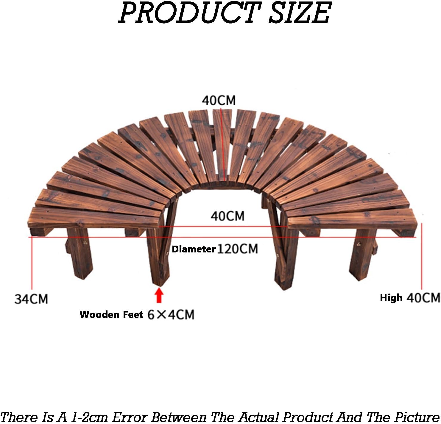 Outdoor Park Garden Benches,Tree Bench Wrap Around Tree Bench,for Backyard Leisure Chair Patio Seating