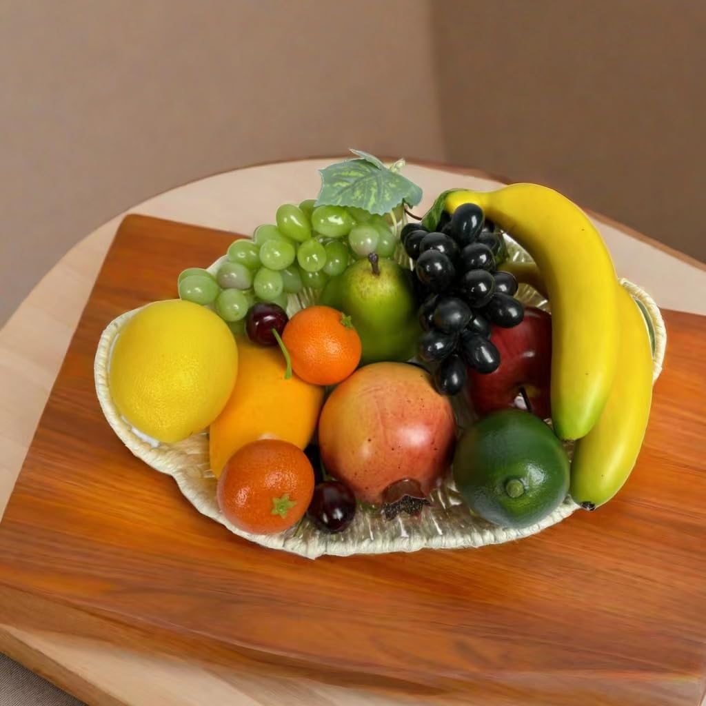 Generic 17pcs Artificial Mixture Fruits,Simulation Fruit Props for Photography Display, Lifelike Realistic Fake Fruits Home Decor Craft Fruit Set Fake Grapes Fake Banana, HC2412-17