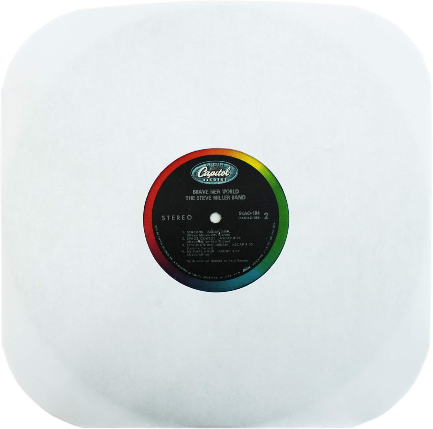 (100) Archival Quality Acid-Free Heavyweight Paper Inner Sleeves for 12" Vinyl Record Albums #12IW