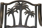 Palm Tree Cast Aluminum Powder Coated Barstool - Set of 6 - Antique Bronze Y