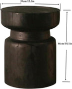 Coffee Table Tall Stump Side Garden Stool Tree Stump End Table Accent Plant Stand Holder(A)