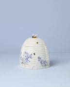 Lenox Home And Kitchen, Butterfly Meadow Beehive Candy Jar, Porcelain Material, Candy Bowl, Dishwasher Safe, Kitchen And Dining, Butterfly And Flowers, Pantry Storage, Table Decor (White, 1 Piece)