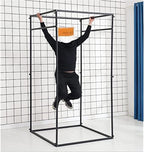 Dressing Room Square Changing Room Metal with Shading Curtain Movable Fitting Room Temporary Clothing Store Simple Detached Dressing Room Save Space