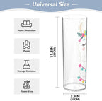ALAZA Floral Llama Flower Vase for Wedding Dinner Table Party Living Room Office Bedroom Decor,Unbreakable Vase, 3.9 x 12 inch Cylinder Decor