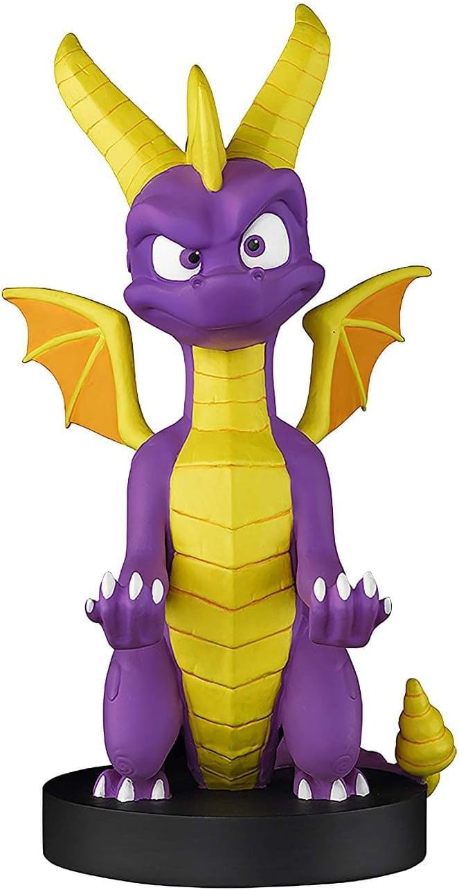Exquisite Gaming Spyro the Dragon Controller Holder & Phone Stand, 8 in Cable Guys Licensed Figure