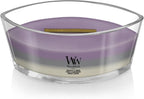 WoodWick Amethyst & Amber Gifts for Women and Men, 16 oz Ellipse Trilogy Candle with Crackling Wick