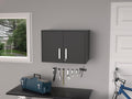 Farmhouse Pantry Storage Cabinet, Wall Cabinet Double Door, Three Internal Shelves,for Kitchen Home