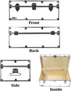 C&N Footlockers Designer Storage Trunk - Food Themes - 32 x 18 x 13.5 Inches - Durable and Built to Last - Lockable (Electric Cotton Candy)