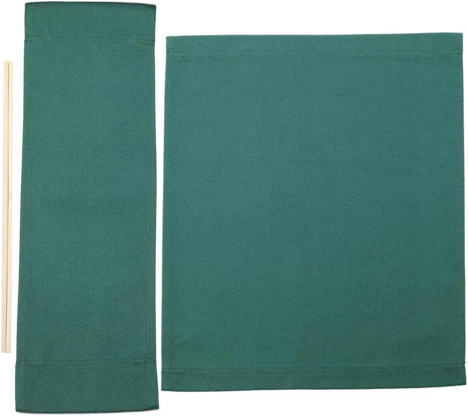 GORGECRAFT 19~20x7~15" Director Chair Canvas Replacement Green Movie Chair Covers Kit Seat and Back with Two Wood Stick Easy to Clean Makeup Artist Chair Seat Cover for Home Patio Supplies