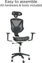 Staples Dexley Ergonomic Task Chair, Mesh, Ergonomic, Lumbar Support, Adjustable Height, Black