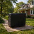 Outdoor Kitchen Cover 39.4x18.1x35.8In,Cabinet Covers Garden Storage Cabinets,Potting Bench Waterproof Table Weatherproof,for Patio Tables Outdoors Shelf Furniture Small Wood Tool Chest Proof(Black)