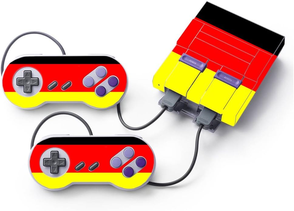 MightySkins Skin Compatible with Nintendo Super NES Classic - German Flag | Protective, Durable, and Unique Vinyl Decal wrap Cover | Easy to Apply, Remove, and Change Styles | Made in The USA