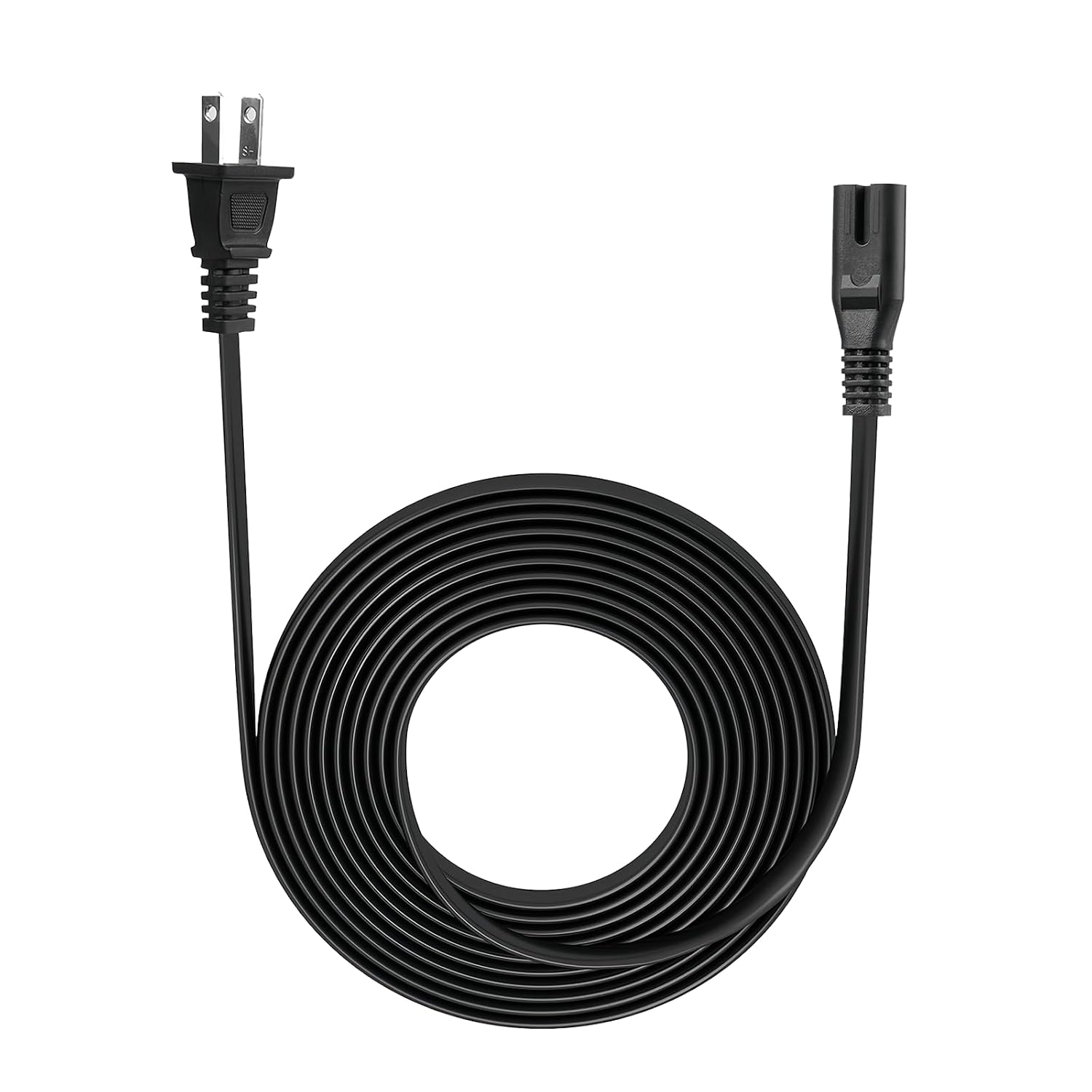 TPLTECH 8ft 2 Prong Power Cord for Xbox Series S/X, Xbox One S/X, PS5, PS4, Samsung TV, HP Printer
