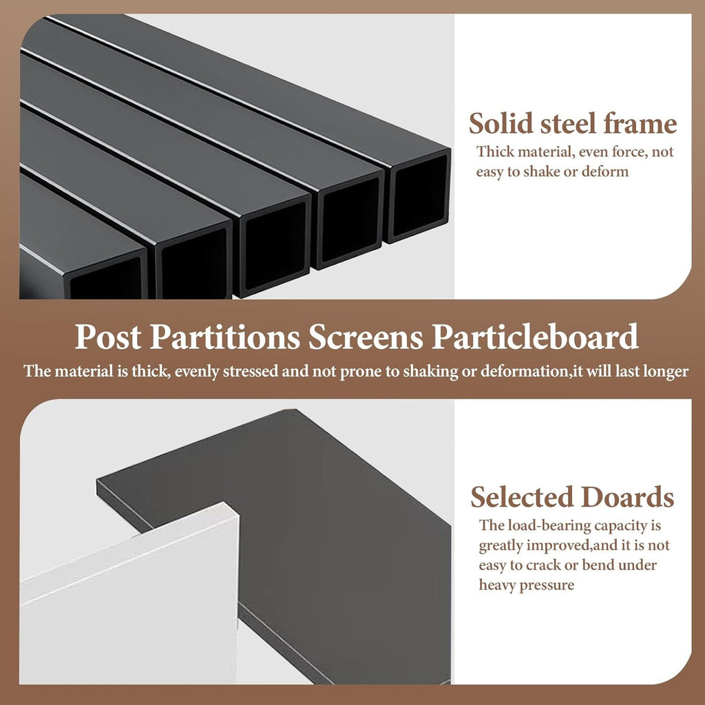 Wall Room Divider Entrance Hall Partition Screen Column Floor to Ceiling Wall Room Divider with Storage Shelves Modern Room Dividers with Shelves,Walnut+Black,L47×W9×H81