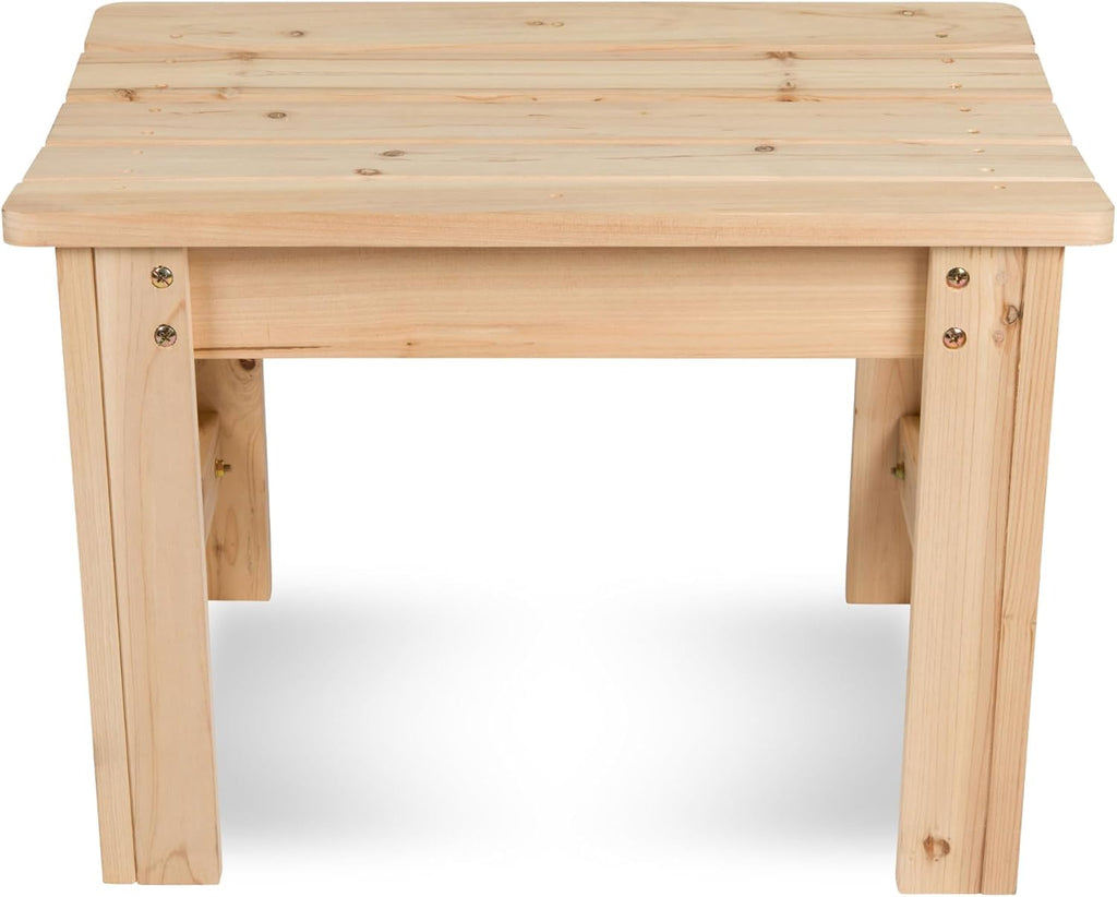 Shine Company 2 Ft. Outdoor Wood Backless Patio Garden Bench, Light Beige
