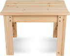 Shine Company 2 Ft. Outdoor Wood Backless Patio Garden Bench, Light Beige