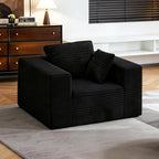 Boneless Sofa Chair, No Assembly Couch in a Box Memory Foam Mini Cloud Reading Chair with Throw Pillow for Living Room Bedroom Playroom