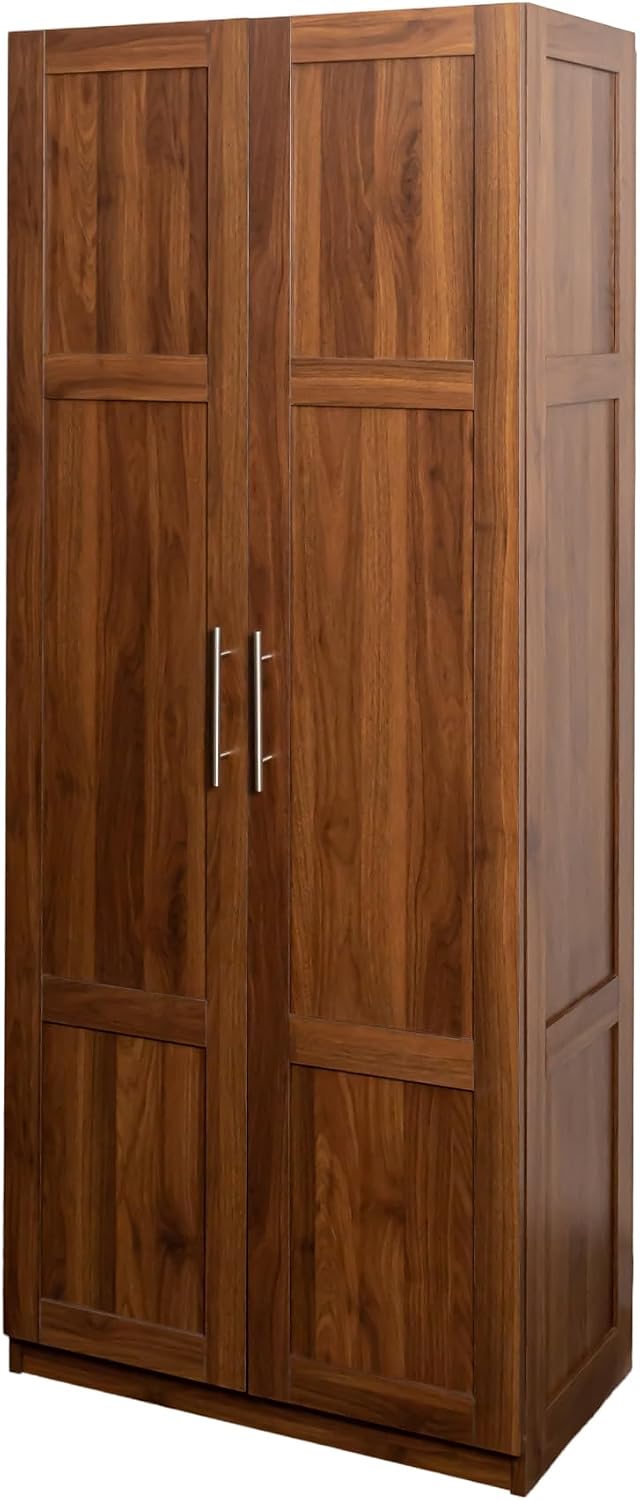Pantry Cabinet, Kitchen Pantry Storage Cabinets with 2 Door and 3 Shelves, Pantry Storage Cabinet, Cupboard for Kitchen, Dining Room and Living Room.