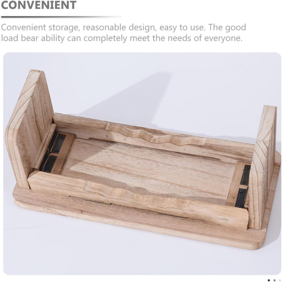 Portable Wooden Meditation Stool for Deeper Breathing and Improved Circulation, Foldable Kneel Sit Stool Suitable for Park and Beach Use