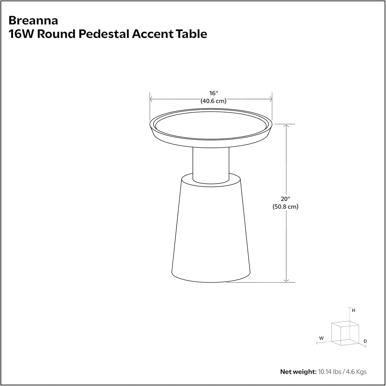 SIMPLIHOME Breanna End Table - 16 inch Wide Solid Mango Wood and Metal Round Accent Table with Textured Base in Walnut Brown and Antique Gold, Contemporary Nightstand for Living Room or Bedroom