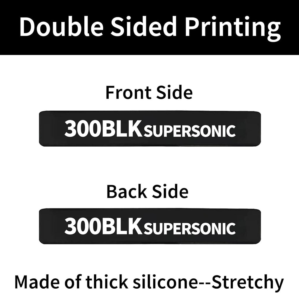12 Pack Miaozhun 300 BLK Supersonic Magazine Marking Bands .300 Blackout Supersonic Magazine Caliber Identification