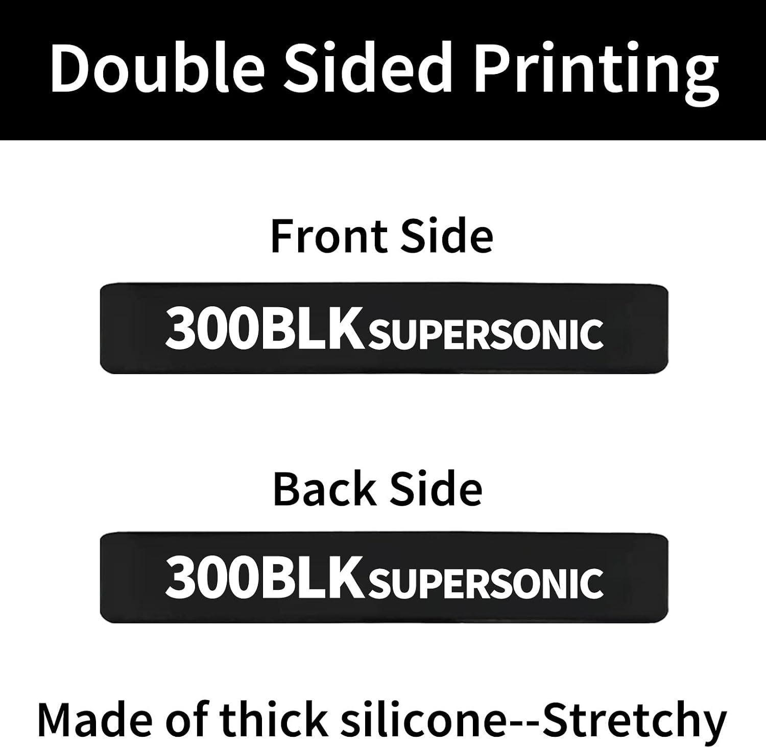 12 Pack Miaozhun 300 BLK Supersonic Magazine Marking Bands .300 Blackout Supersonic Magazine Caliber Identification