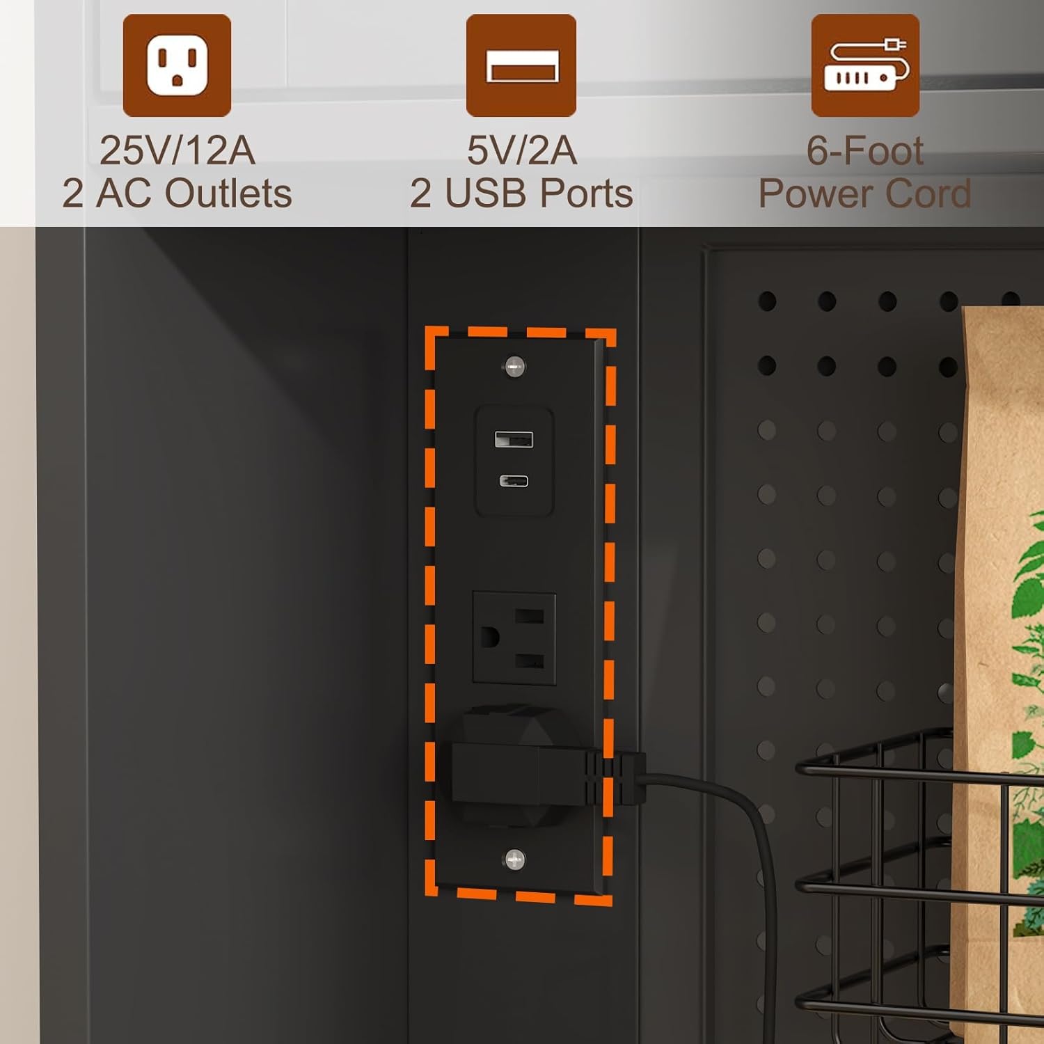 71" Pantry Cabinet, 54" Wide Kitchen Cabinet with Charging Station, Kitchen Hutch Storage with Pegboard and LED Light, Large Pantry Cabinets with Adjustable Shelves & Wine Rack for Dining Room, Black