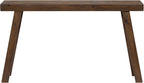 Alaterre Furniture Lawas Solid Wood Console Table - 56 Inch Modern Farmhouse Entryway Table - Easy Assembly Living Room Furniture for Behind The Couch, Entryway, or Hallway (Brown)