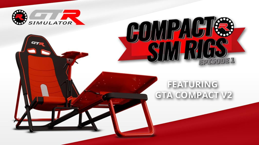 GTA Compact V2 Foldable Racing Simulator Cockpit Stake F1® Team Kick Sauber Edition (Red/Black)
