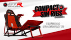 GTA Compact V2 Foldable Racing Simulator Cockpit Stake F1® Team Kick Sauber Edition (Red/Black)