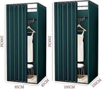 Dressing Room Square Changing Room Metal with Shading Curtain Movable Fitting Room Temporary Clothing Store Simple Detached Dressing Room Save Space