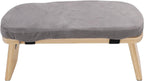 Changor Wooden Meditation Stool with Cushion and Non Slip Pads for Zen Kneeling and Relaxation, Folding Meditation Bench for Travel Tea Ceremony