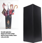 Umbrella Stand, Umbrella Holder for Entryway, Metal Square Umbrella Rack Organizer Freestanding, for Canes Walking Sticks (Black)