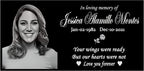Personalized Human Memorial Stones, Black Granite Memorial Garden Stone, Gifts for Someone Who Lost a Loved One, or Pet, Dog, Cat (16x8 inches (40x20cm))
