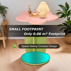 Flower-Shaped Side Table, Funky Y2K Nightstand, Cute Coffee Table for Sofa, Colorful Decorative Accent Table for Bedroom, Living Room, Balcony(White)