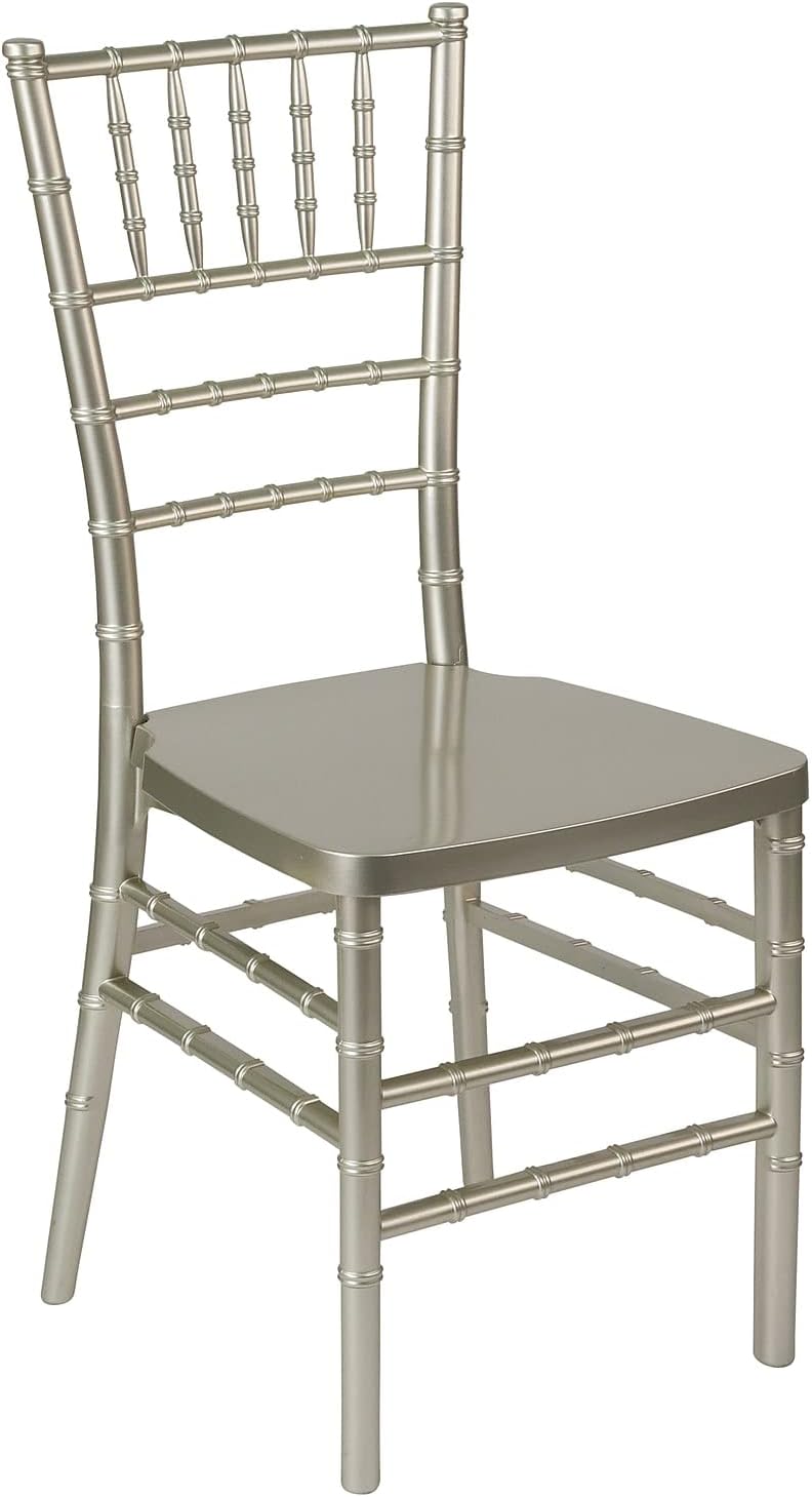 Flash Furniture 2 Pack HERCULES PREMIUM Series Champagne Resin Stacking Chiavari Chair