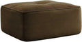 Brown Ottoman for Modular Sectional Sofa, Corduroy Deep Seat for Oversized Compressed Boneless Sectional Couches for Living Room Bedroom Apartment, Cloud Sofa Couch, Memory Foam, No Assembly